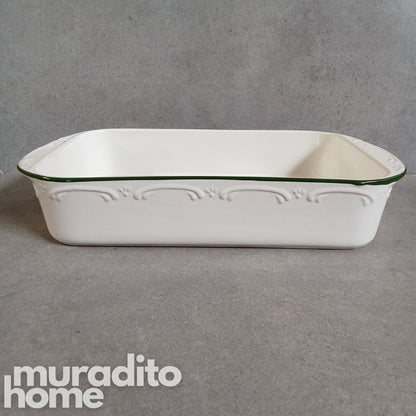 MURADITOHOME Stoneware Serving Dish 15x8.25x2.75
