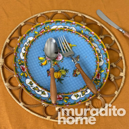 MURADITOHOME Sinag Local Rattan Placemats 14 inches Native