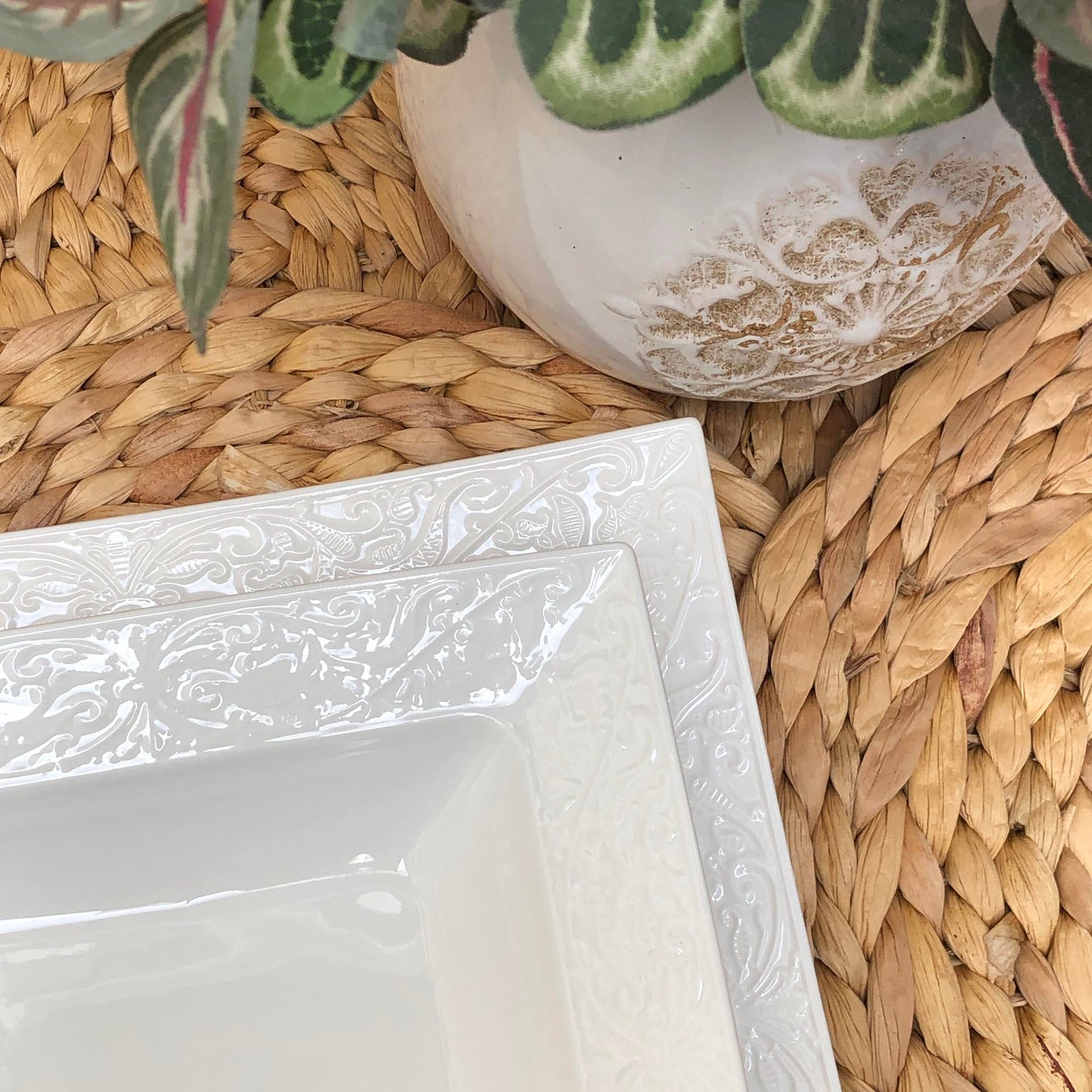 Olivier Square Plate Ceramic Collection