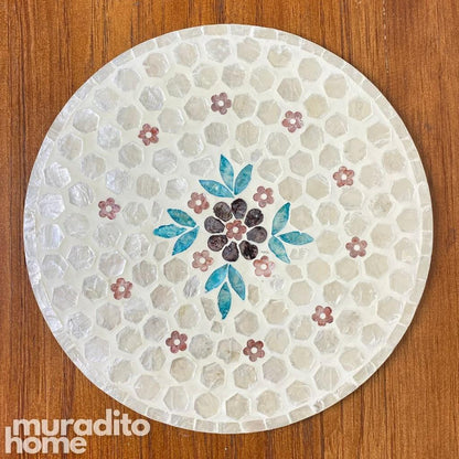 MURADITOHOME Ramil Mother of Pearl Placemat 13"
