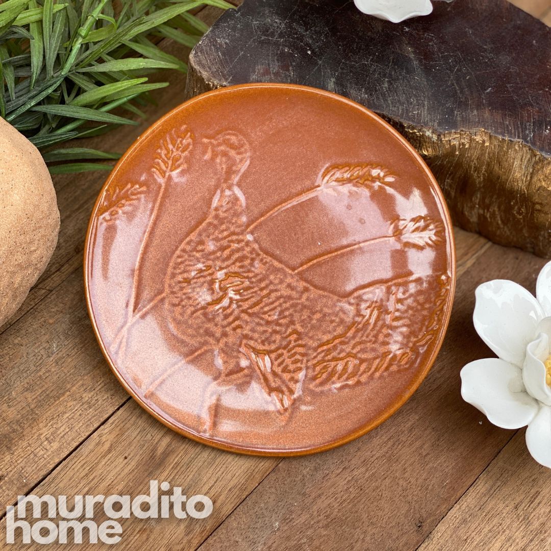 MURADITOHOME Peacock Bread Plate Collection