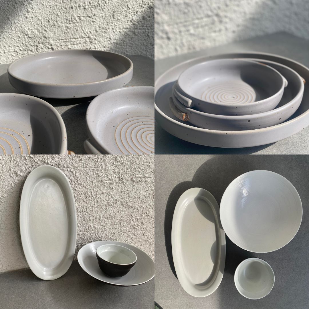Handmade Clay Stoneware Plate Collection Batch 2