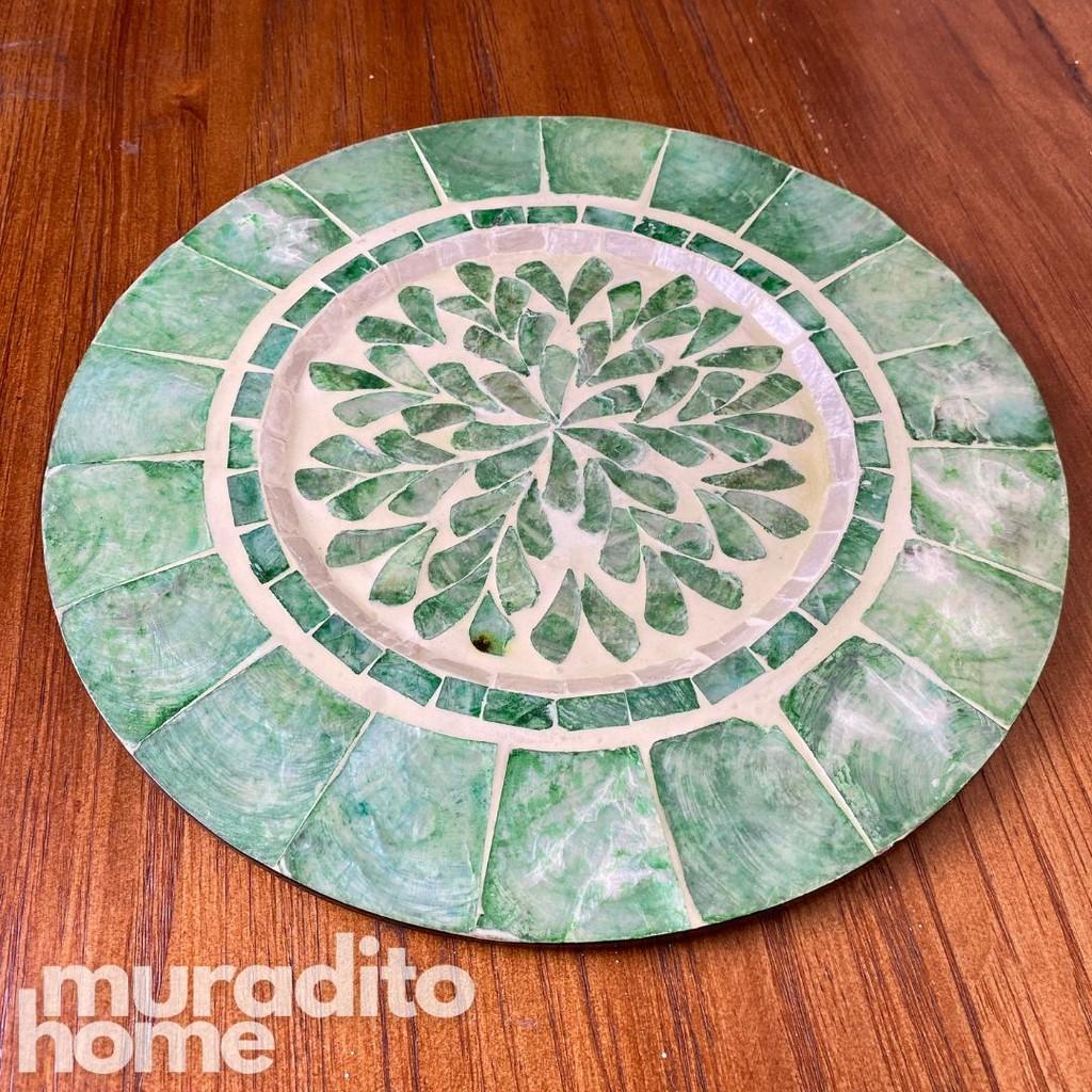 MURADITOHOME Tadhana Mother of Pearl Placemat 13"