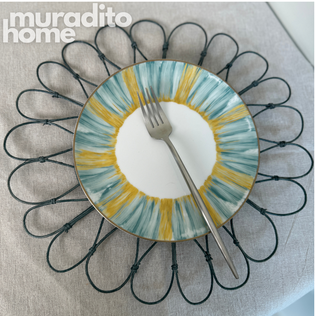 MURADITOHOME Alon Local Rattan Placemats 13 inches Native