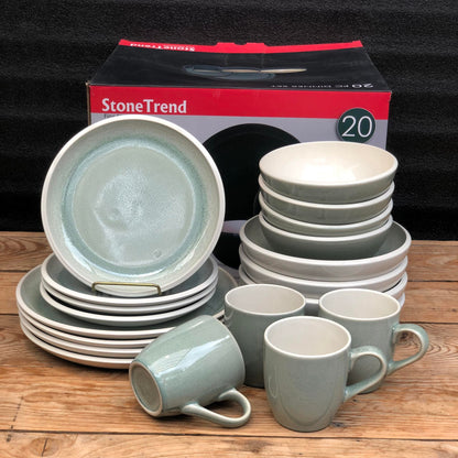 Lucas 20 Piece Set Fine Stoneware Plate