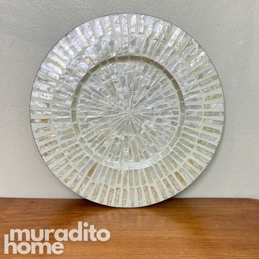 MURADITOHOME Joselita Mother of Pearl Placemat 13"