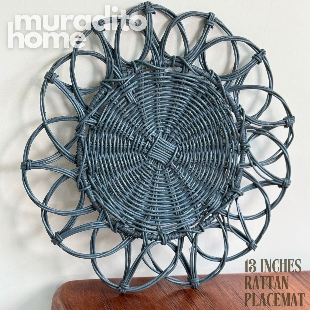 MURADITOHOME Local Rattan Placemats 13.5 inches Native