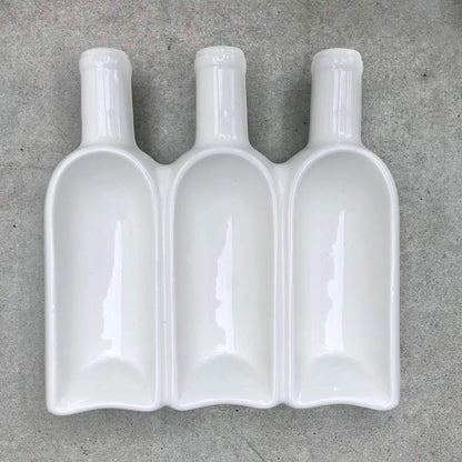 MURADITOHOME 3 Bottle Container 9.75x10x2.5 & 2 Bottle Container 9.75x7x2.5 inch