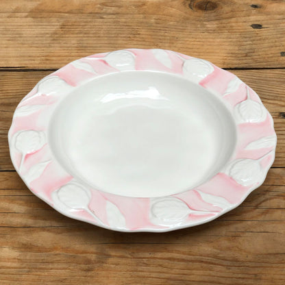 Maria Pink Ceramic Dinnerware Plate Collection