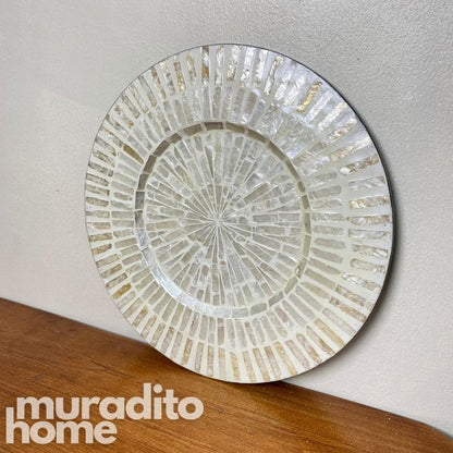 MURADITOHOME Joselita Mother of Pearl Placemat 13"