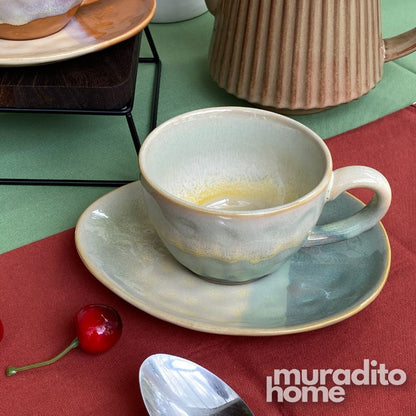 MURADITOHOME Juroji Ceramic Cup and Saucer 250 ml