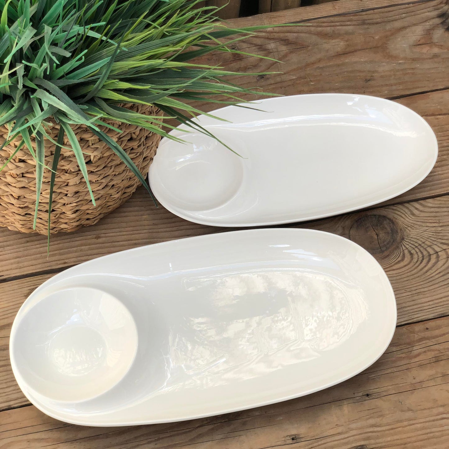 Ceramic Oval Shape Sushi Plate