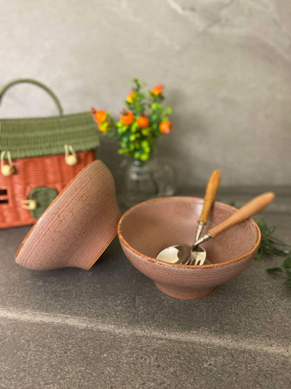 MURADITOHOME Brown 203 bowl 7x3 inch