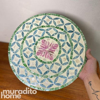 MURADITOHOME Bayani Mother of Pearl Placemat 13"