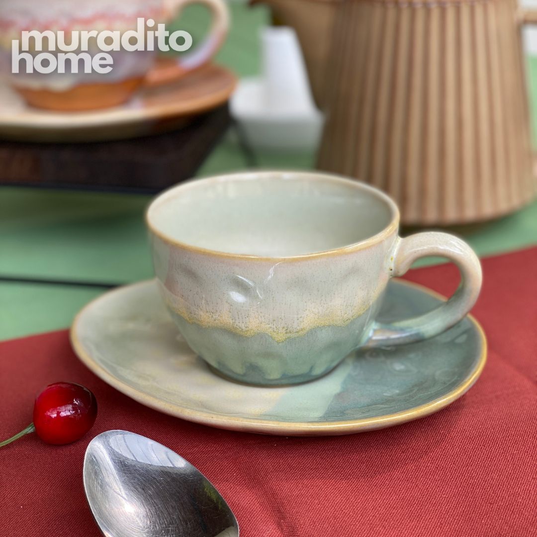 MURADITOHOME Juroji Ceramic Cup and Saucer 250 ml