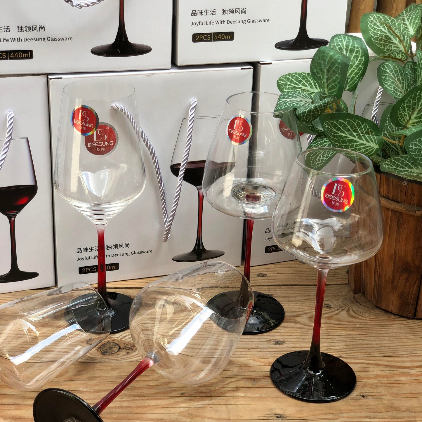 Goblet Clear Wine Glass Collection