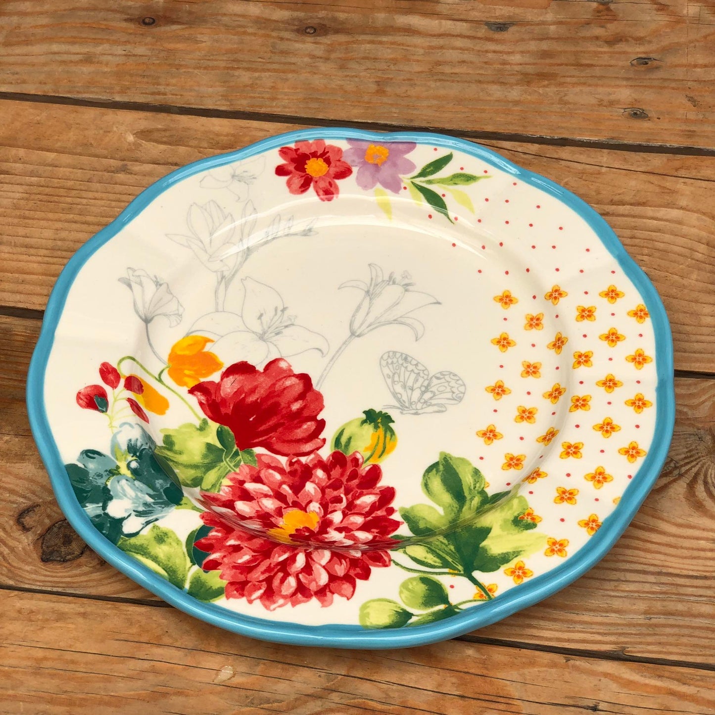Bordeaux & Provence Ceramic Dinneware Plate