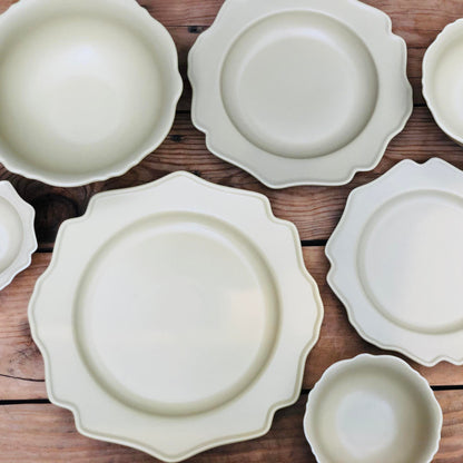 Veronica Beige Ceramic Plate