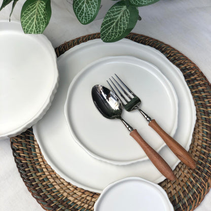 Olive Dinner Plate, Salad Plate, Bread Plate, & Dessert Plate