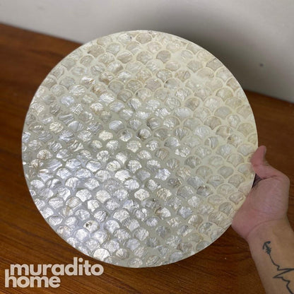 MURADITOHOME Erlinda Mother of Pearl Placemat 13"
