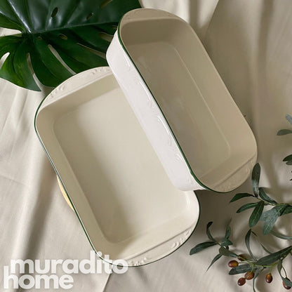 MURADITOHOME Stoneware Serving Dish 15x8.25x2.75