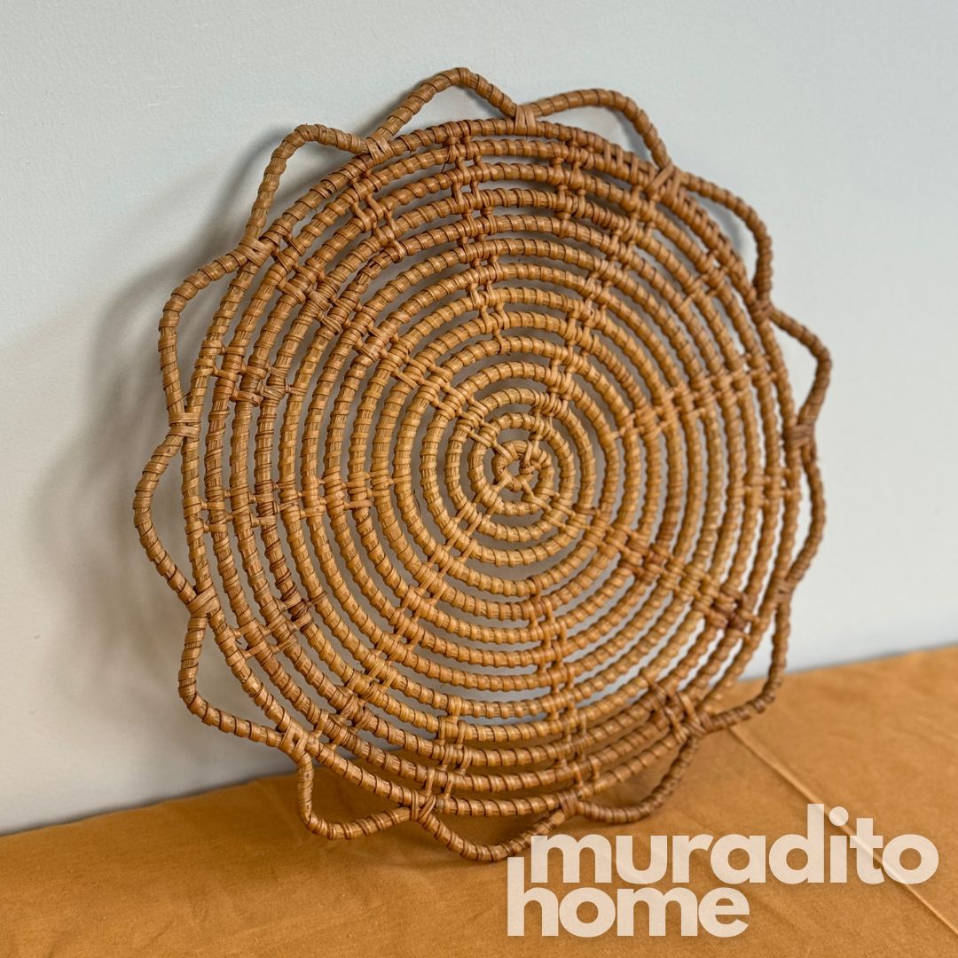 MURADITOHOME Luntian, Marikit & Tala  Local Rattan Placemats 13 inches Native