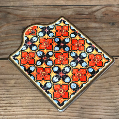 Cheese Board Ceramic Tile Tray 8x6.75 inch
