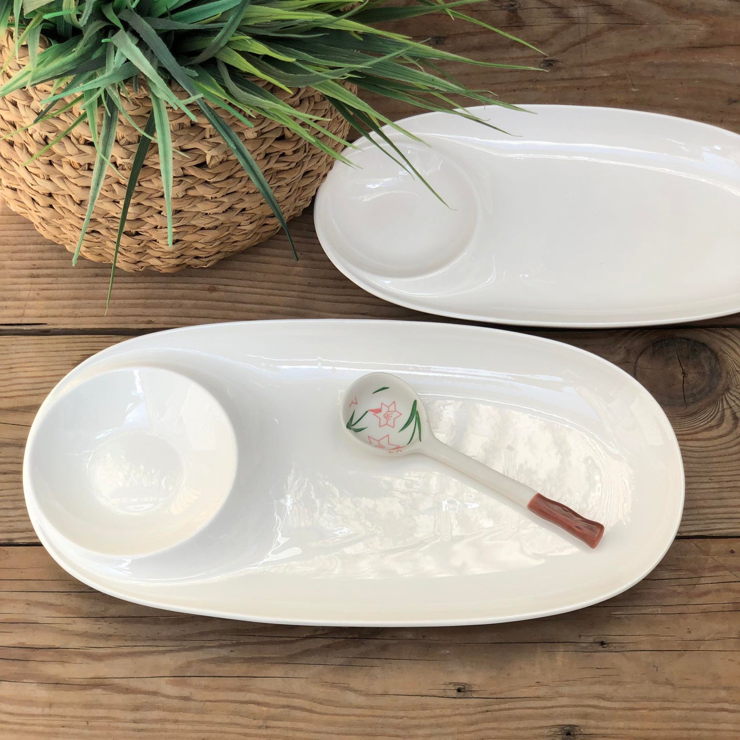 Ceramic Oval Shape Sushi Plate