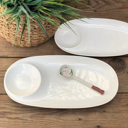 Ceramic Oval Shape Sushi Plate