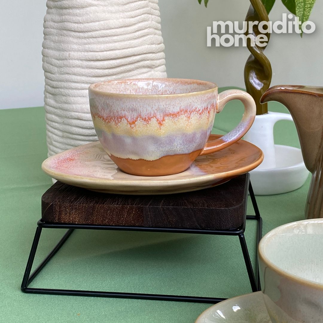 MURADITOHOME Juroji Ceramic Cup and Saucer 250 ml