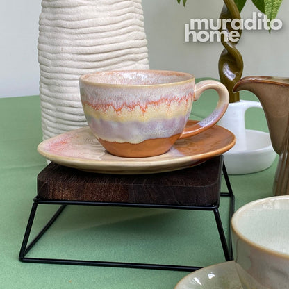 MURADITOHOME Juroji Ceramic Cup and Saucer 250 ml