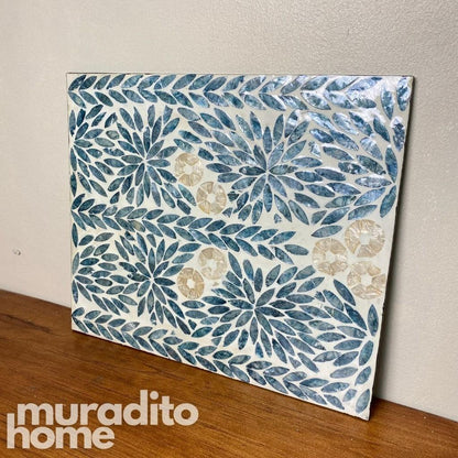 MURADITOHOME Eustaquia Mother of Pearl Placemat 15.5X13"