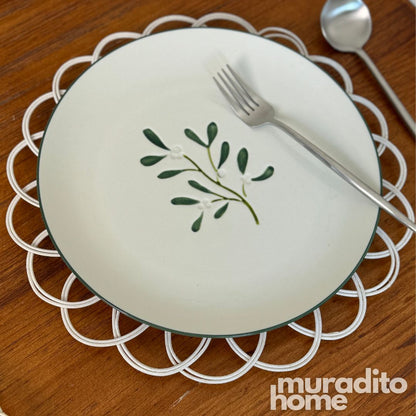 MURADITOHOME Ethan Local Rattan Placemats 13 inches Native