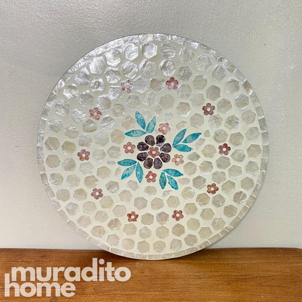 MURADITOHOME Ramil Mother of Pearl Placemat 13"
