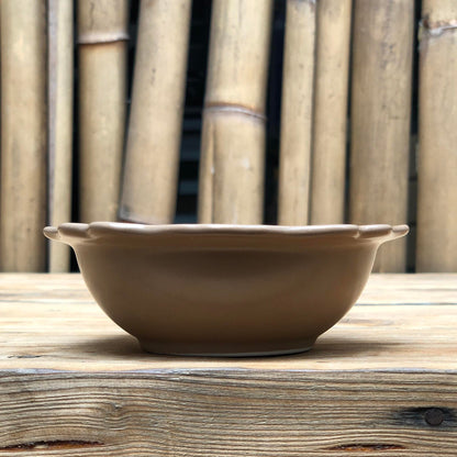 Veronica Brown Ceramic Dinnerware Plate
