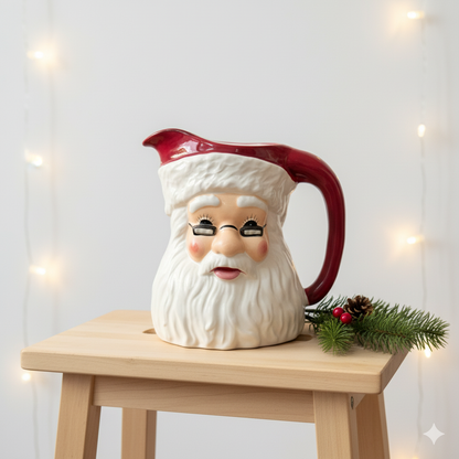 MURADITOHOME Premium Christmas Ceramic Jar and Pitcher