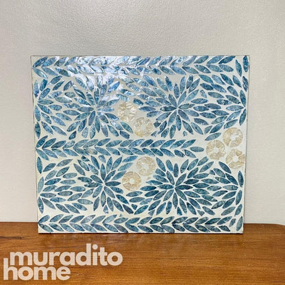 MURADITOHOME Eustaquia Mother of Pearl Placemat 15.5X13"