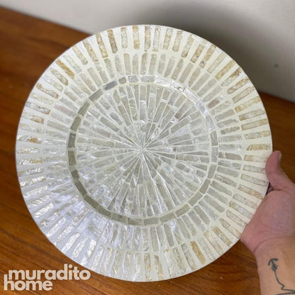 MURADITOHOME Joselita Mother of Pearl Placemat 13"