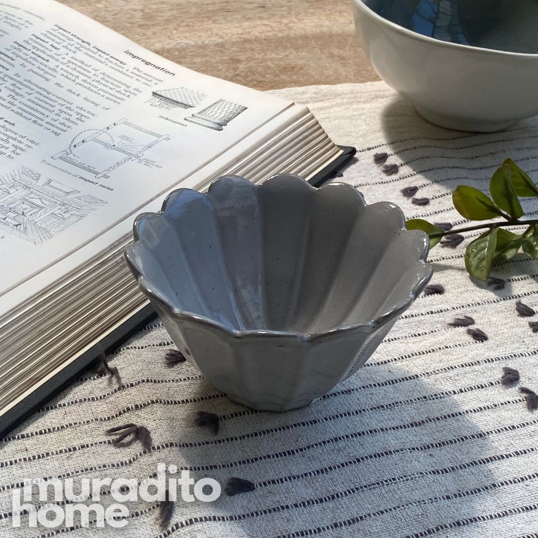 MURADITOHOME Marguerite Ceramic Bowl 3.25x1.5 inches