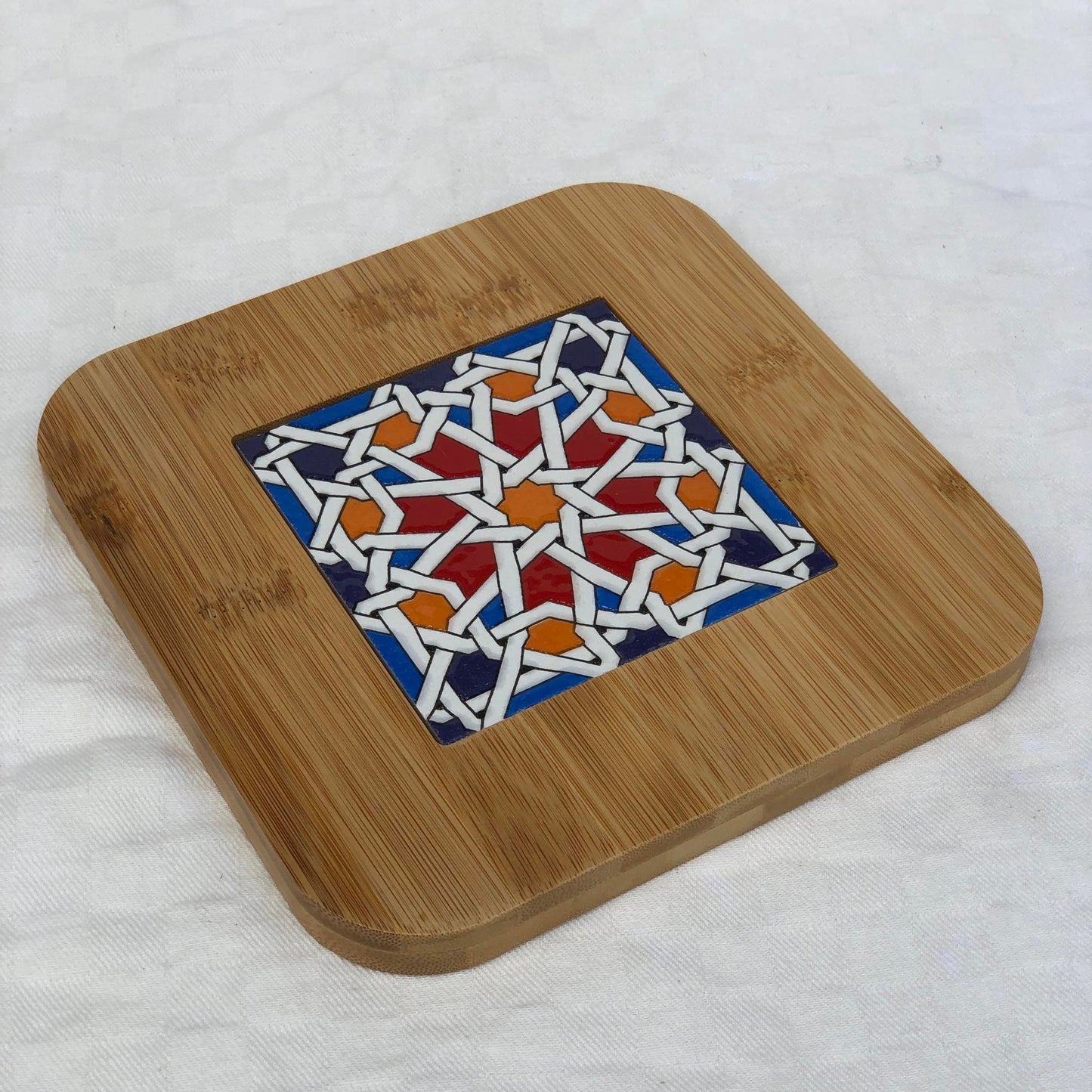 Moroccan Cheese Board Square 7 x 7 inch