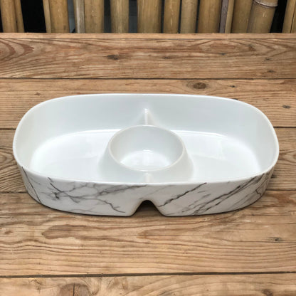 Oval Chip N Dip Marble 34x21x6.5 inch