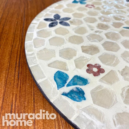 MURADITOHOME Magiting Mother of Pearl Placemat 13"