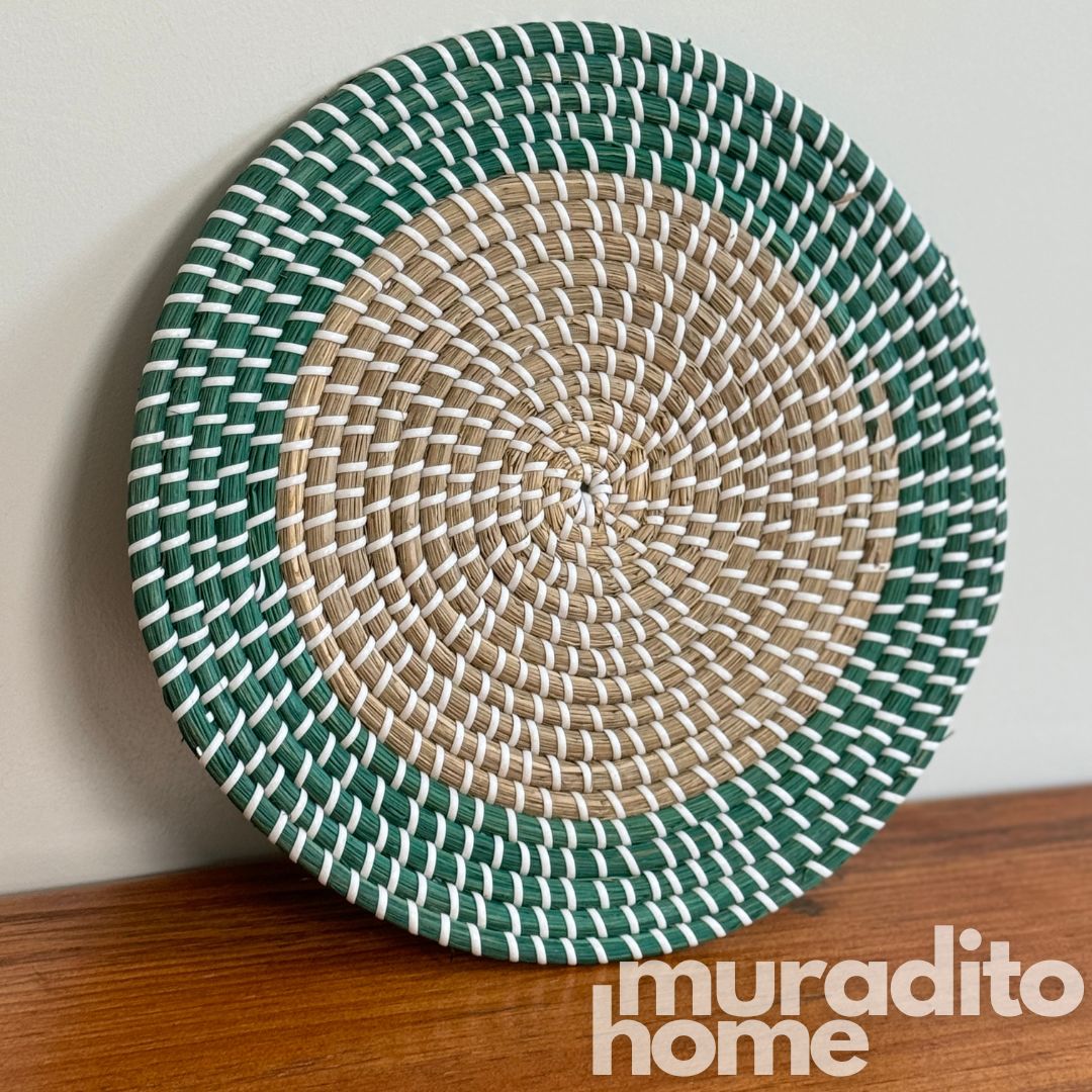 MURADITOHOME Diego, Darna & Carlo Seagrass Placemat 13 inches