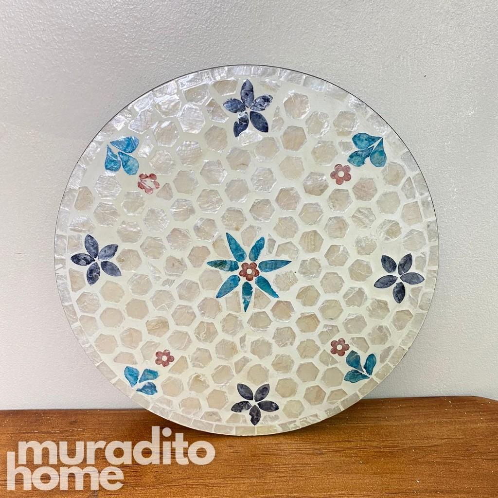 MURADITOHOME Magiting Mother of Pearl Placemat 13"