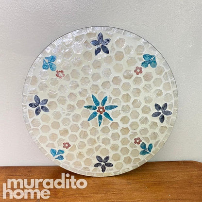 MURADITOHOME Magiting Mother of Pearl Placemat 13"
