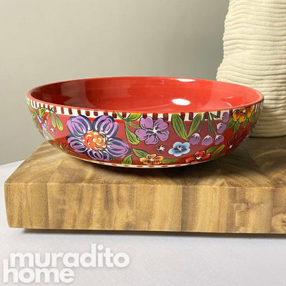 Astoria Ceramic Serving Bowl 12x3.25 inch
