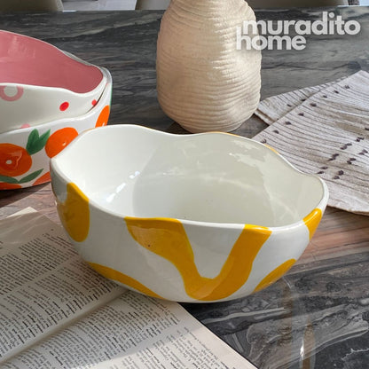 MURADITOHOME Que Rico Ceramic Serving Bowl Collection