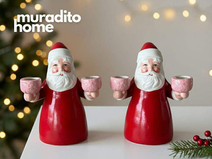 MURADITOHOME Premium Christmas Rice Santa Kandelara Collection