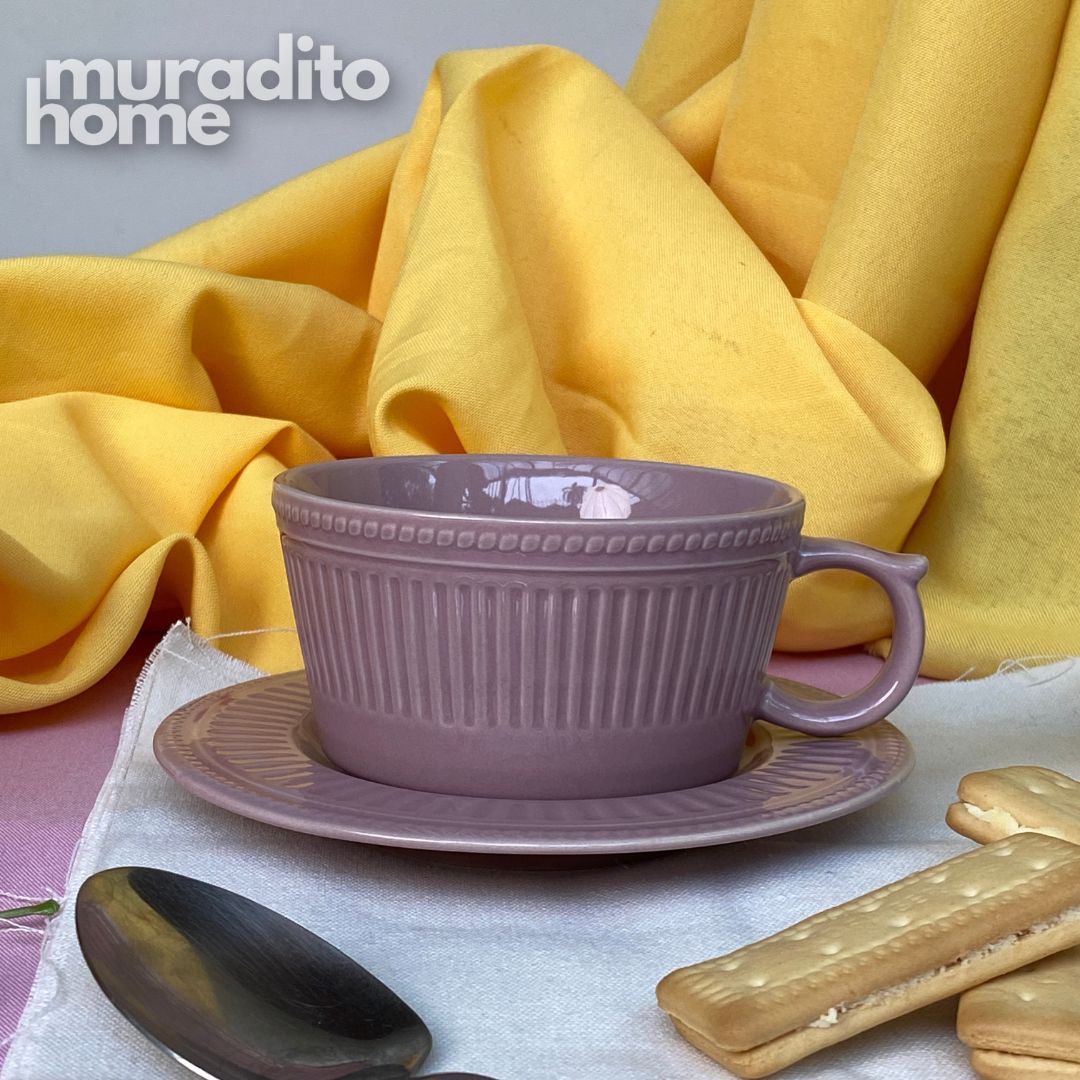 MURADITOHOME Varnel and Modin Ceramic Cup and Saucer 270 ml