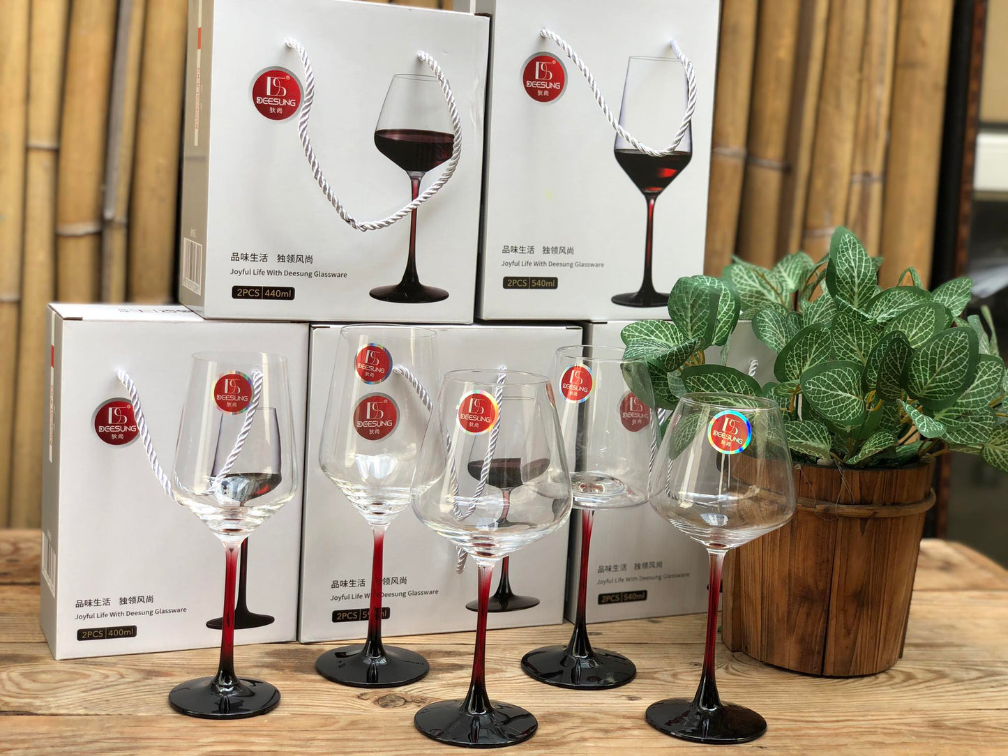 Goblet Clear Wine Glass Collection
